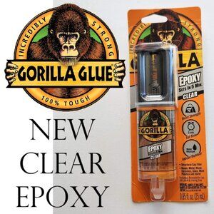 Gorilla Glue Clear Epoxy 5 minutes .85 fl oz Clear Water Resistant Gap-filling